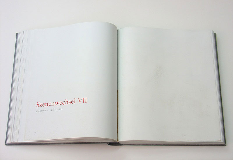 Jesús Pedraza Villalba, Museum für Moderne Kunst, 2007. Book with sandpaper abrassion and powder