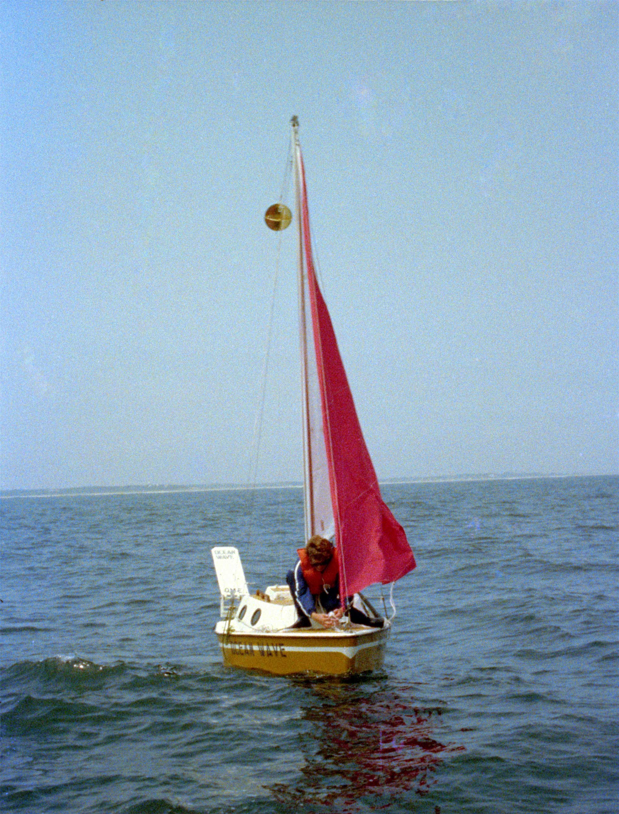 Bas Jan Ader a bordo do Ocean Wave 