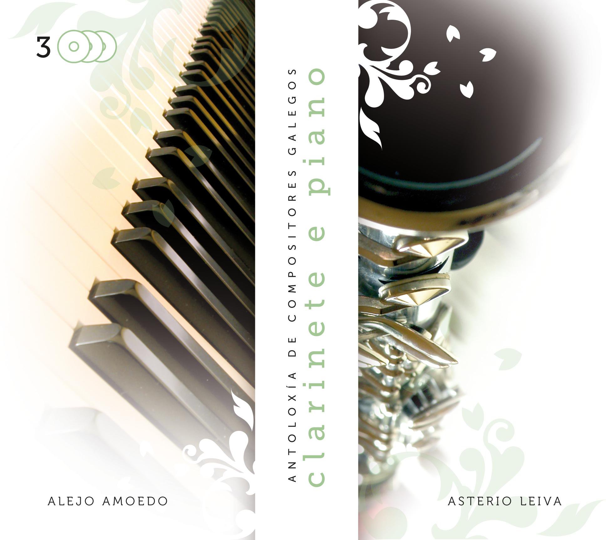 Capa de <i>Clarinete e piano. Antoloxía de compositores galegos</i>