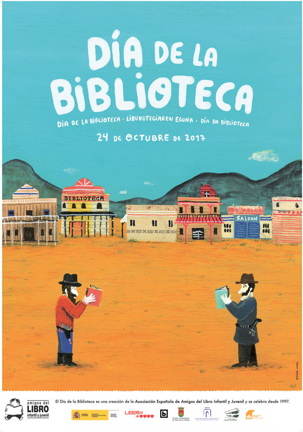 Cartel do Día da Biblioteca 2017