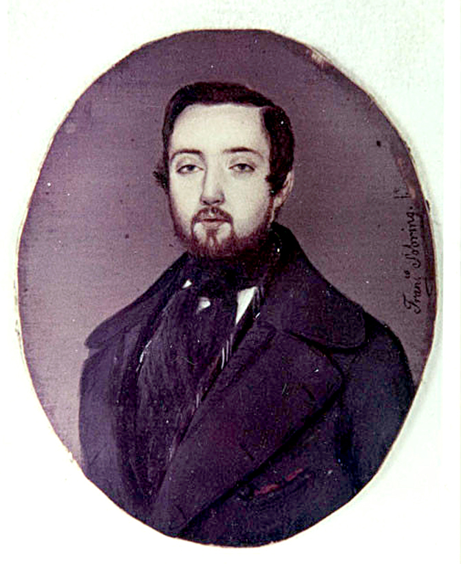 Retrato de Faraldo a cargo de Francisco Sobrino. 