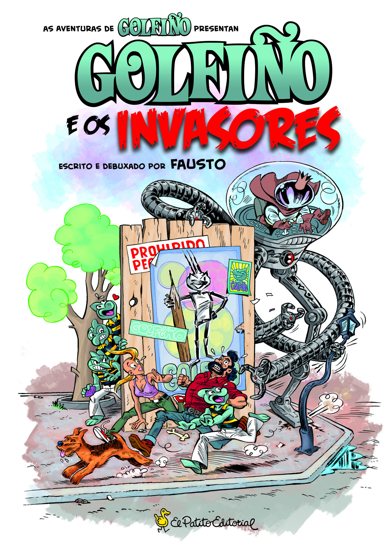 Capa de <i>Golfiño e os invasores</i>