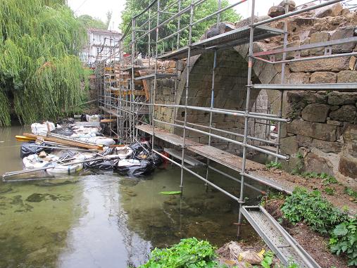 Obras na Ponte de Traba