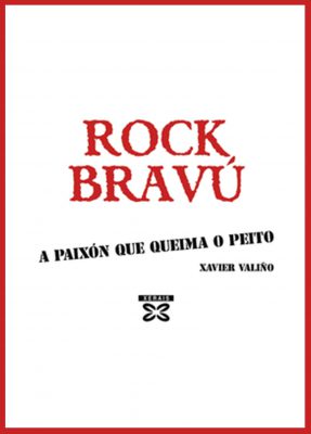 Capa de <i> A PAIXON QUE QUEIMA O PEITO.ROCK BRAVU, de Xavier Valiño (Xerais,1999) </i>