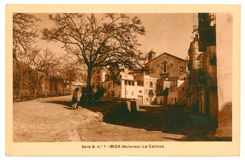 Postal de Ibiza da colección de Benjamin