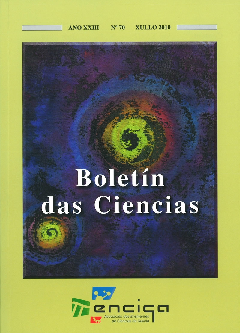 Capa <i>Boletín de ciencias</i> 70