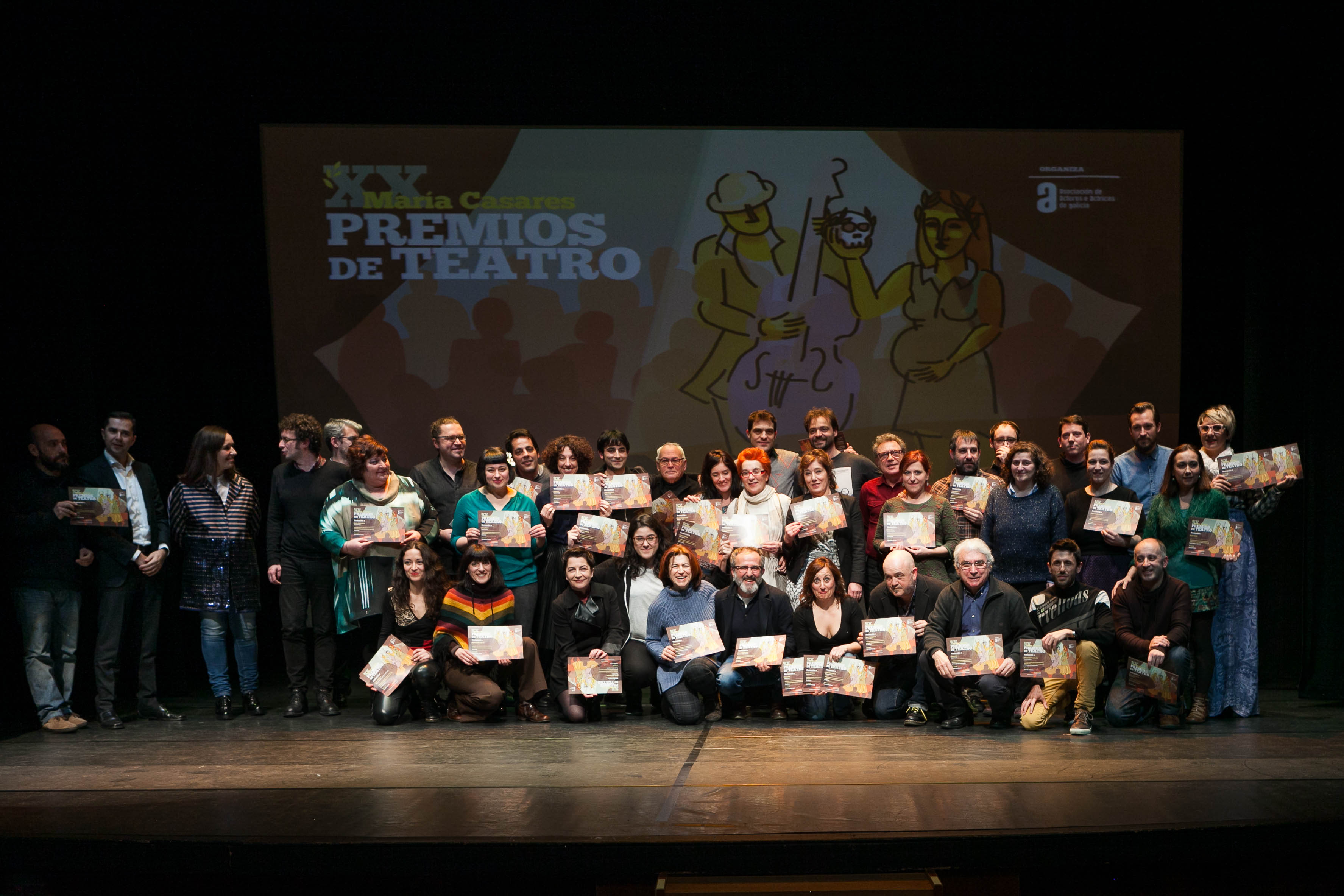 Fotografía dos candidatos aos XX Premios María Casares