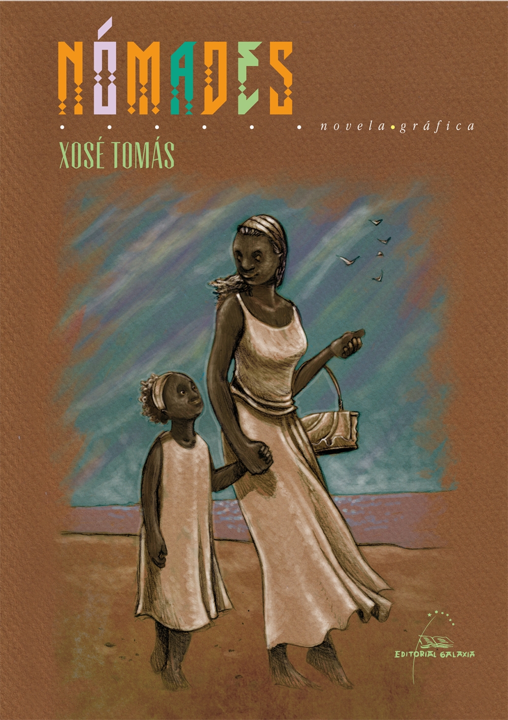 Capa de <i>Nómades</i> de Xosé Tomás