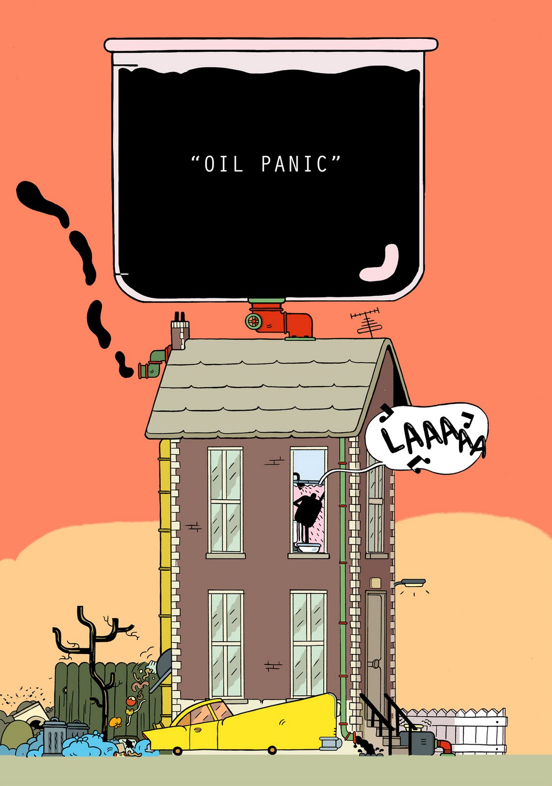 Capa de <i>Oil Panic</i>, de José Domingo