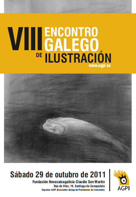 Cartel do VIII Encontro Galego de Ilustración