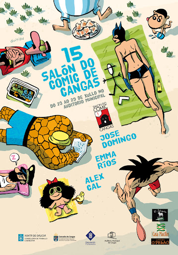 Cartel do Salón do Cómic de Cangas 2012, por Alberto Guitián