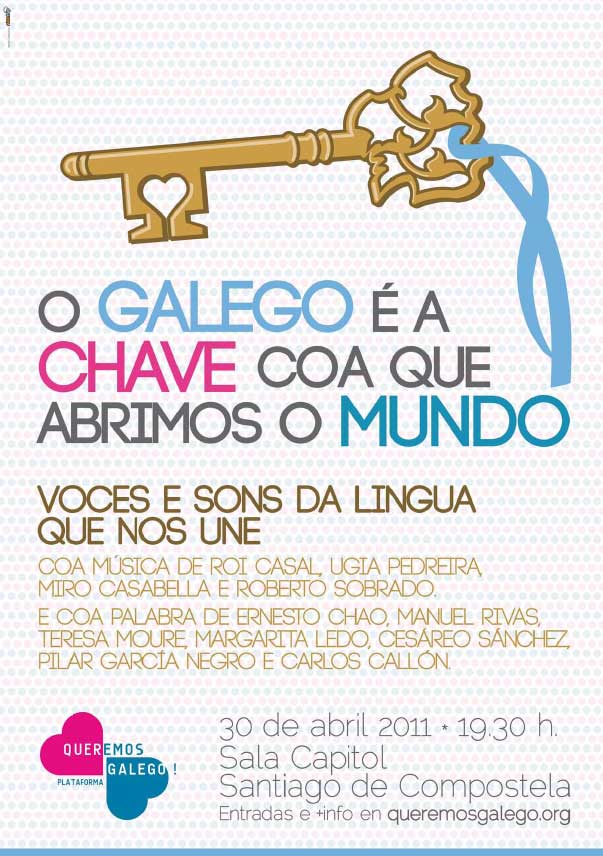 Cartel da celebración de Queremos Galego