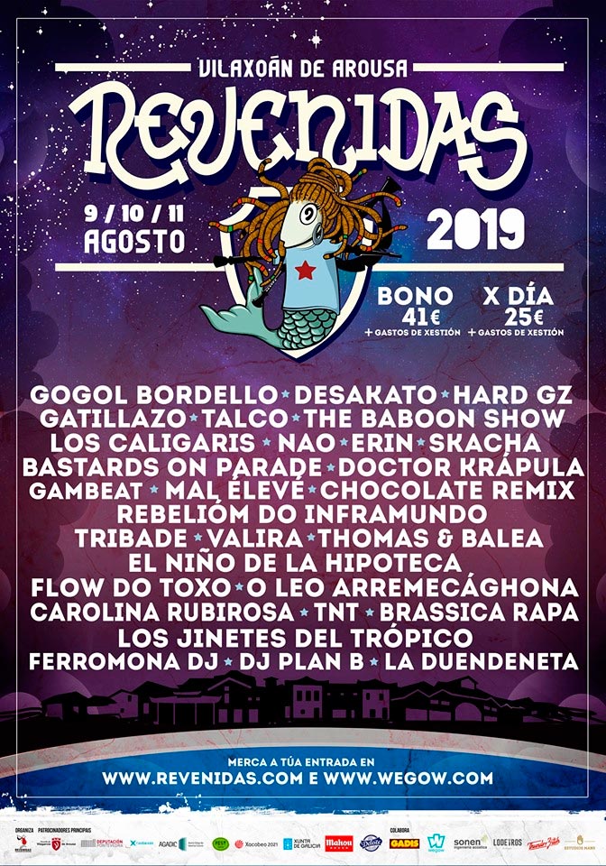 Cartaz desta edición do Festival revenidas de Vilaxoán