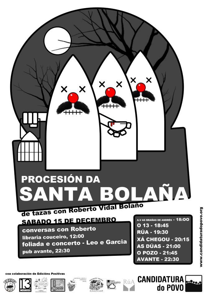 Cartel da Procesión da Santa Bolaña