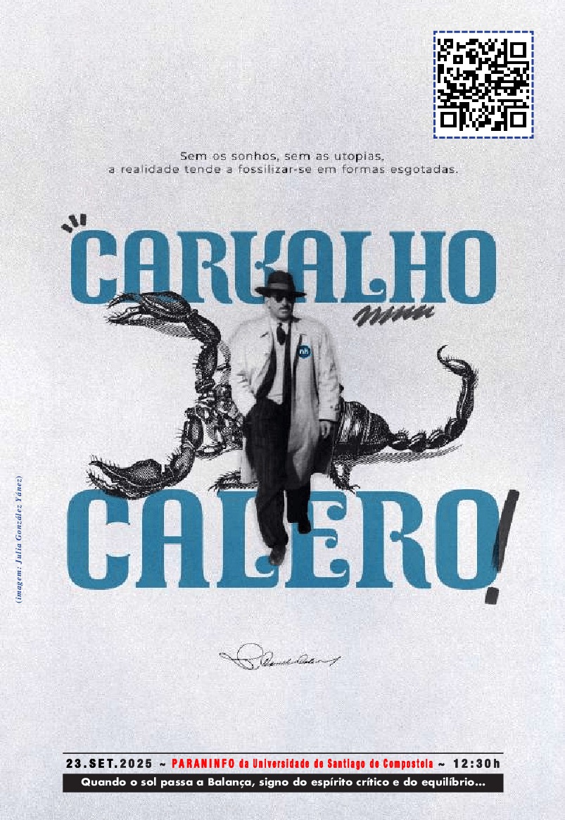 Cartel da presentación da Cátedra Ricarco Carvalho Calero