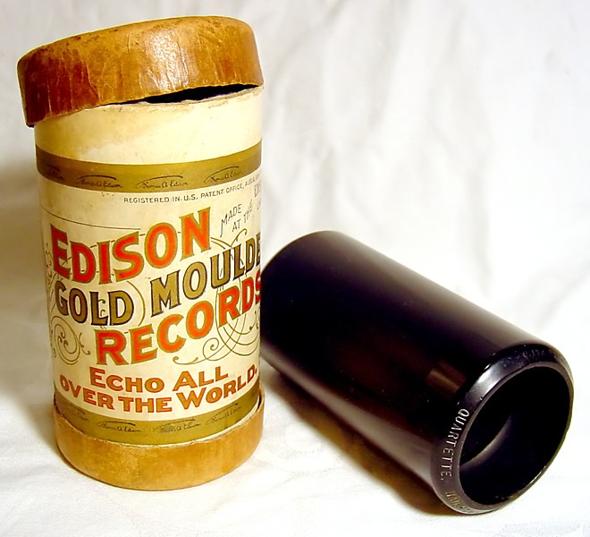 Cilindro de Cera marca Edison de 1904