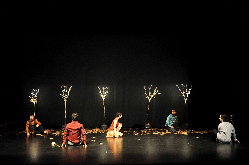 Imaxe do espectáculo Danza Mobile no teatro Rosalía de Castro