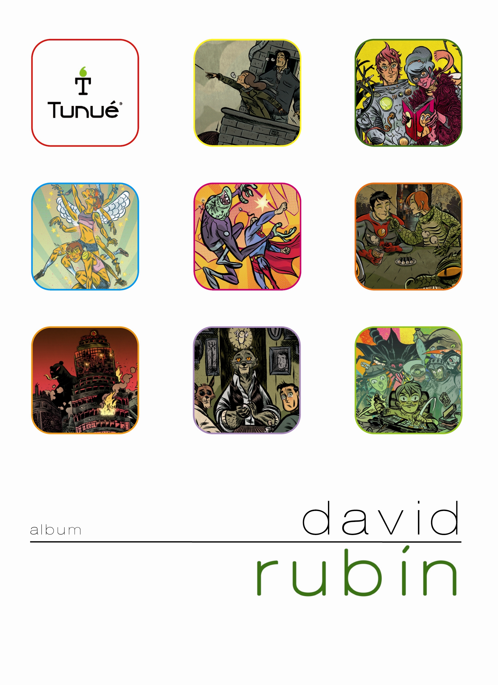 Capa do álbum <i>David Rubín</i> de Tunué