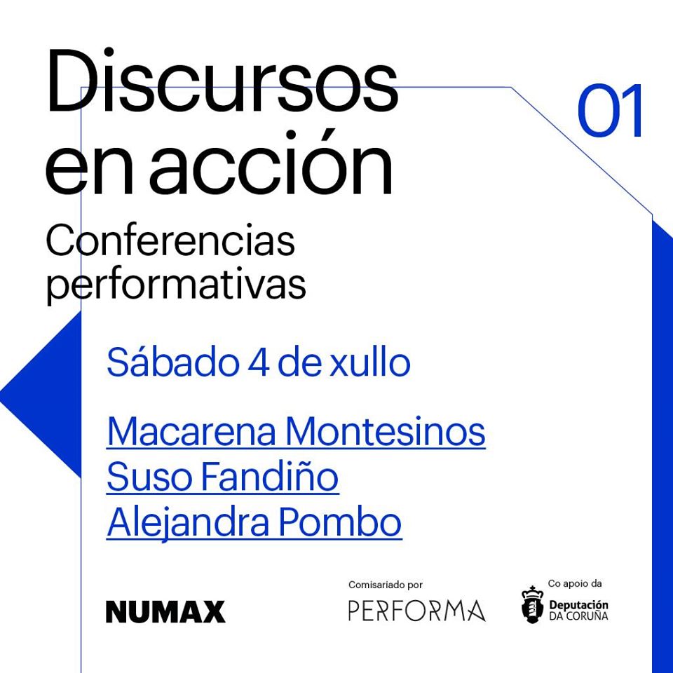 O NUMAX achega a Galicia as conferencias performativas. O NUMAX achega a Galicia as conferencias performativas