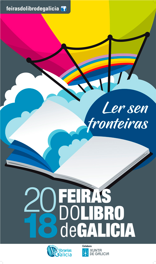 Cartel das feiras do Libro 2018