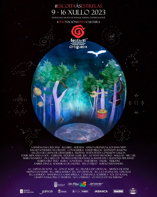 Cartel do Festival de Ortigueira 2023