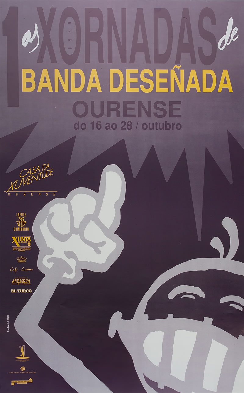 Vinte anos de Xornadas de BD en Ourense en carteis