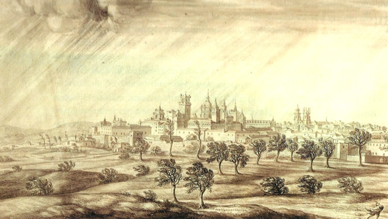 Chuvia en Compostela 1669