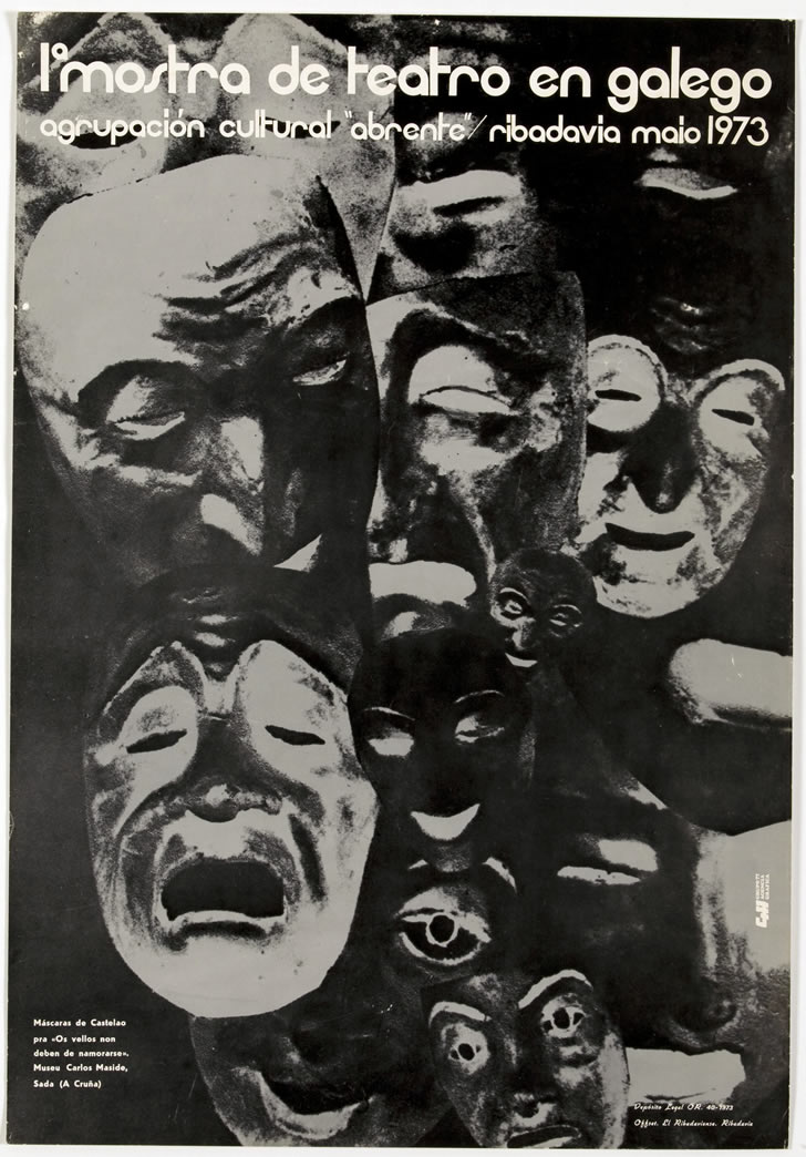 Cartel da Mostra de Teatro de Ribadavia, 1973