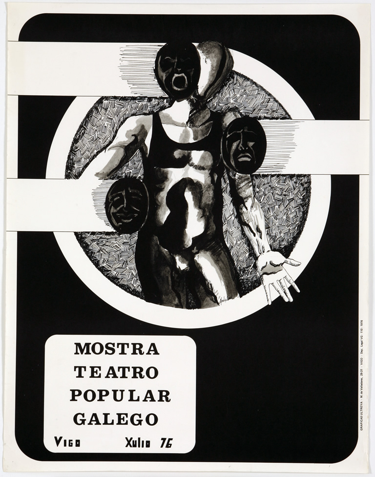 Cartel da mostra de teatro popular galego