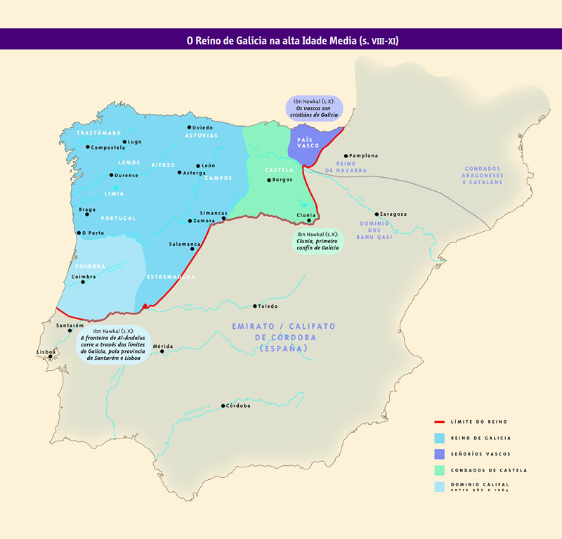 Mapa do Reino de Galicia