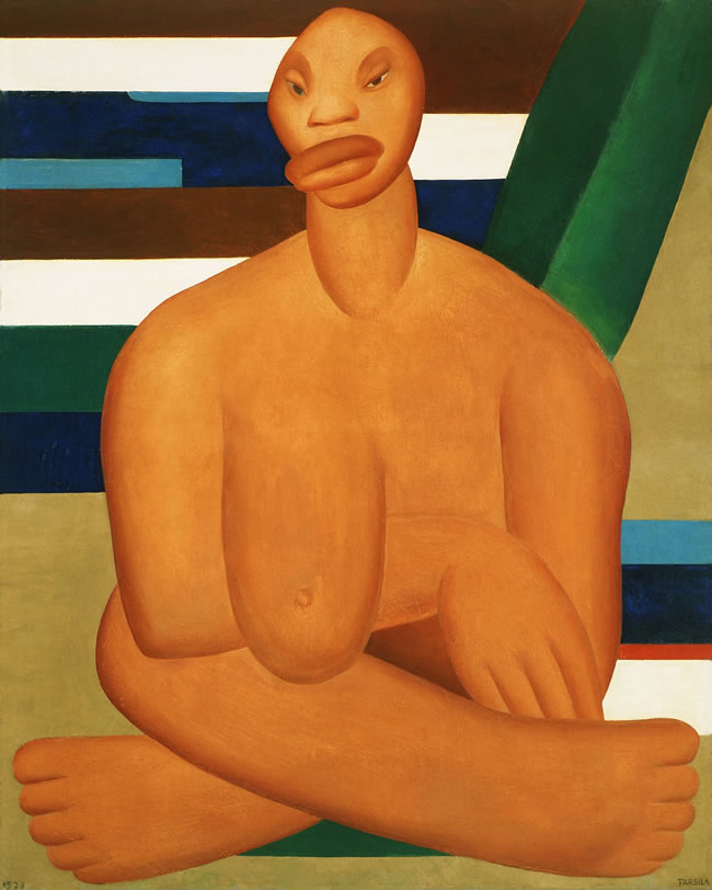 A Negra, Tarsila do Amaral, 1923, Pintura © Tarsila do Amaral Empreendimentos