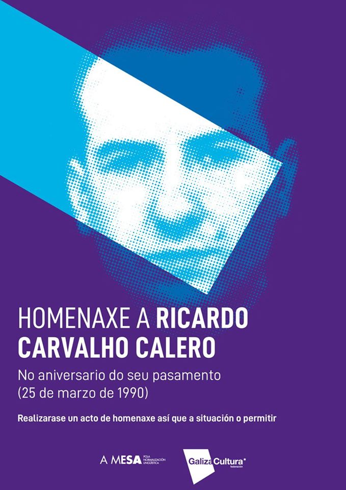 Cartel da homenaxe da Mesa e Galiza Cultura