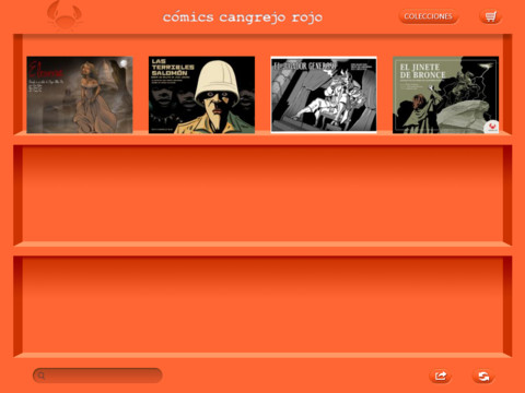 Captura de pantalla da aplicación de Cangrejo Rojo para iPad