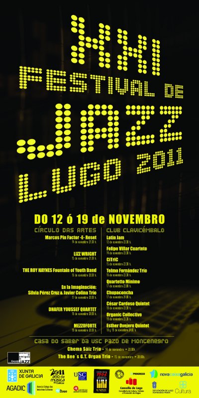 Cartel do XXI Festival de Jazz de Lugo