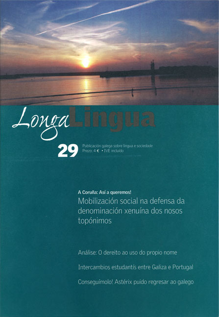 Capa de <i>Longa Lingua</i> 29