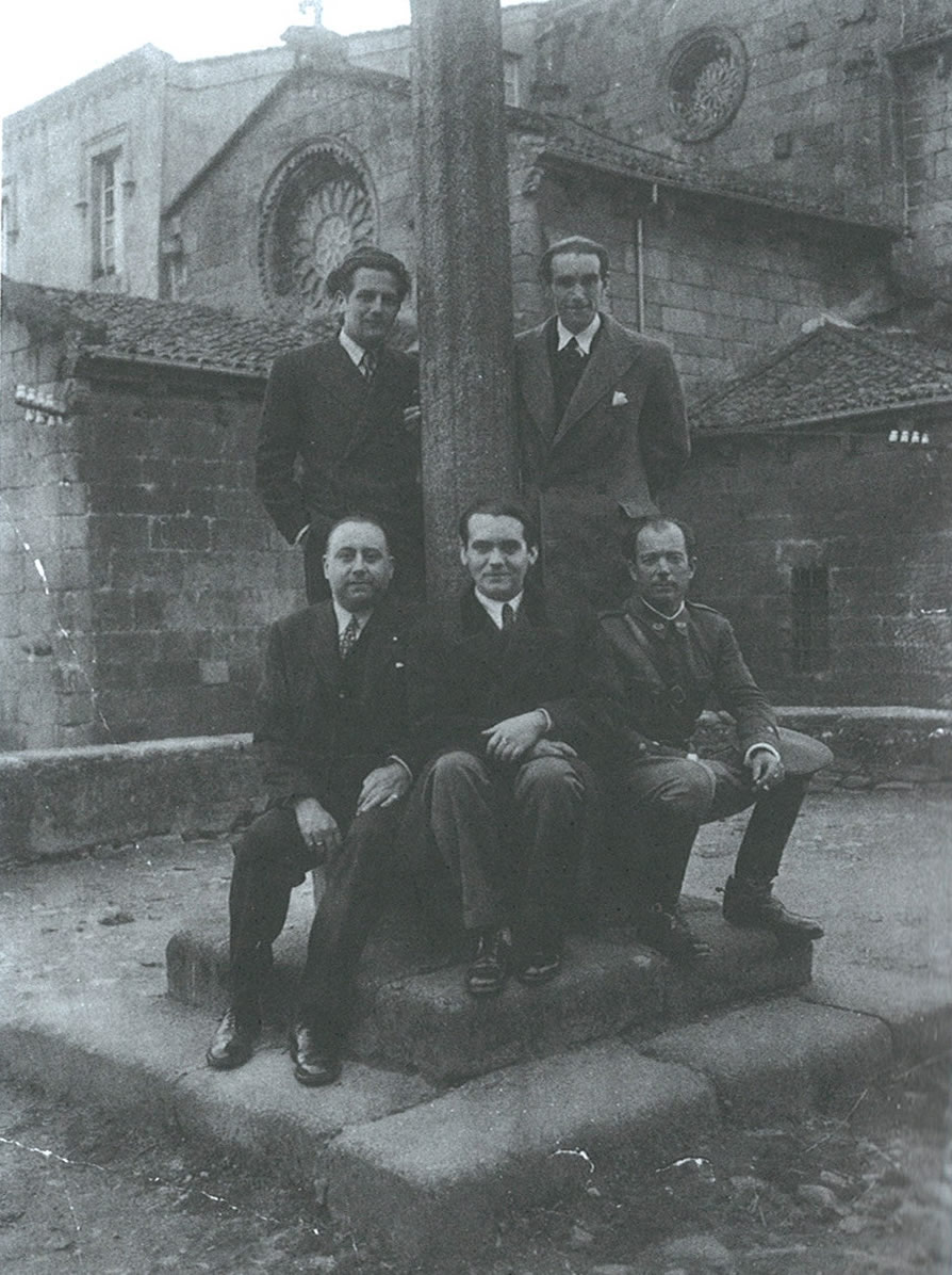 Federico García Lorca en Betanzos. Foto: Arquivo de Carlos Martínez-Barbeito