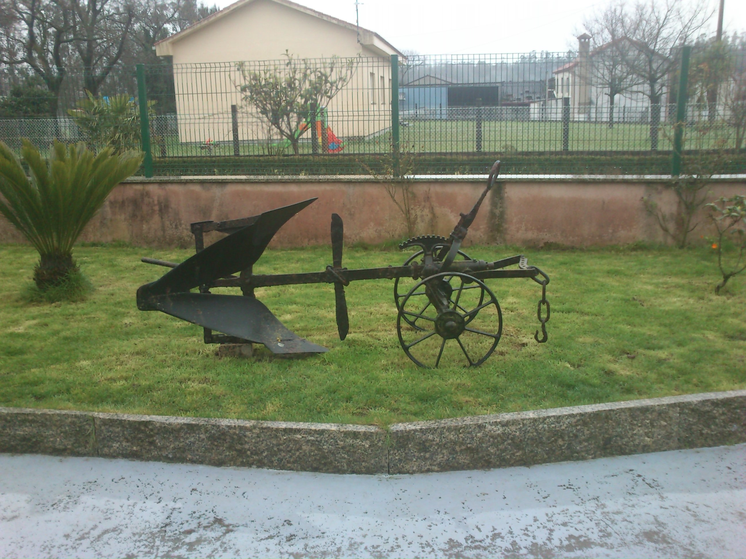 Modelo de veso Brabant, de antetrén de dúas rodas. A Carballeira (A Baña)