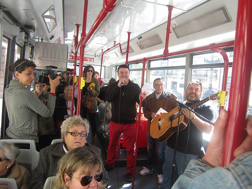 Barriografía#1 Liña 7 do Bus. Fonte: Música en branco.