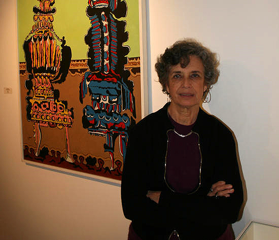 Natalia Fernández filla de Eugenio Granell e comisaria da exposición