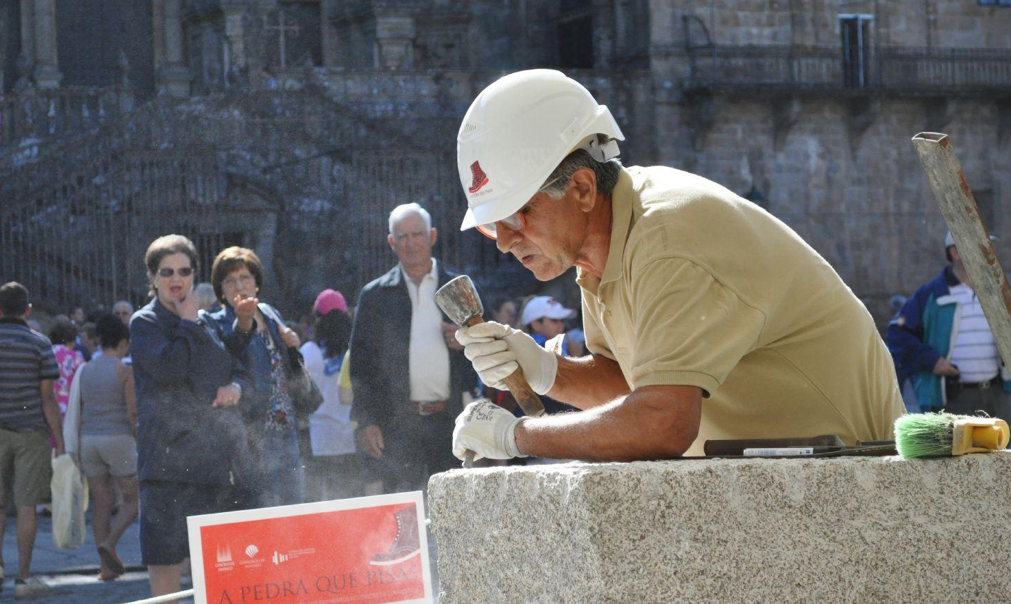 Foto: Concurso  A Pedra que pisas (Consorcio de Santiago, Fundación Laboral de la Construcción Galicia)