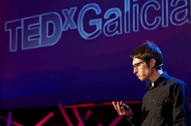 Enrique Lista no TEDxGalicia. Foto: TEDxGalicia