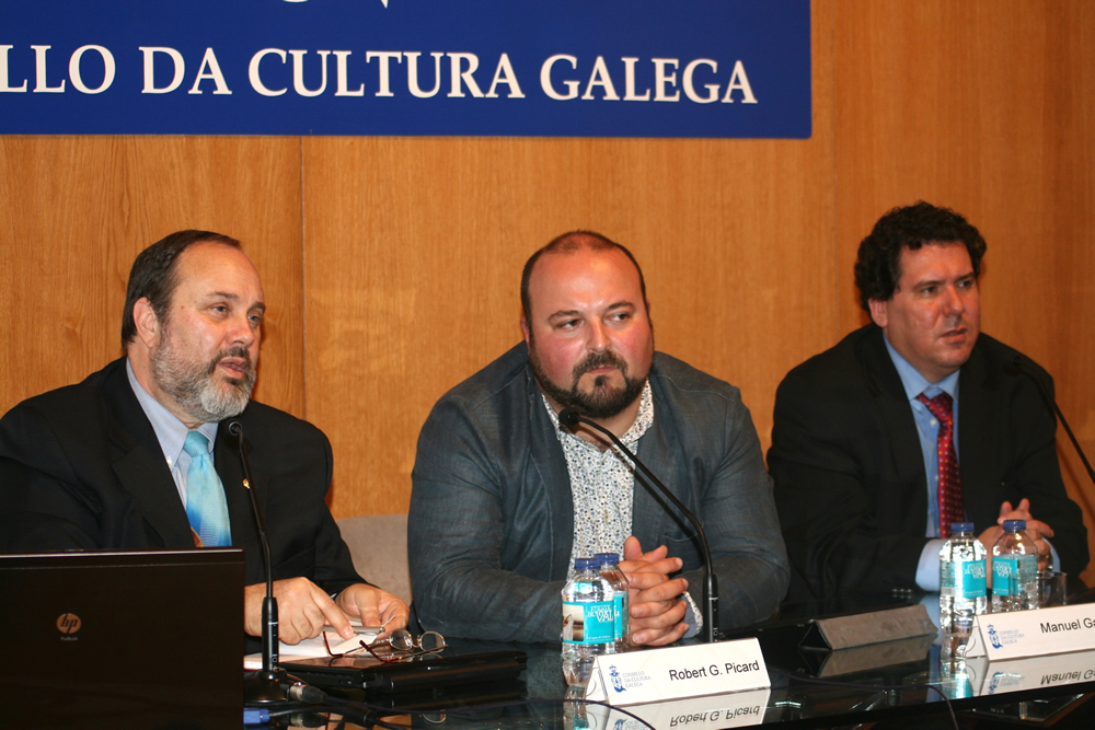 Robert G. Picard, Manuel Gago e Paulo Faustino. Foto: CCG