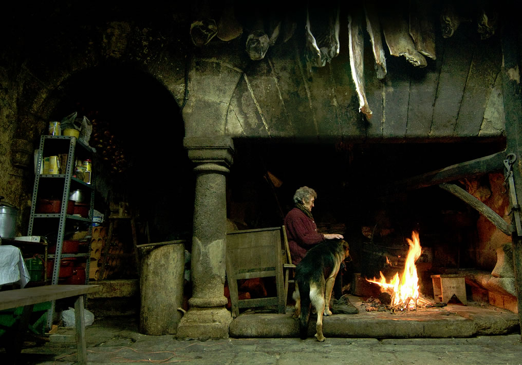 Lareira do Pazo de Amarante. Foto: Sole Felloza