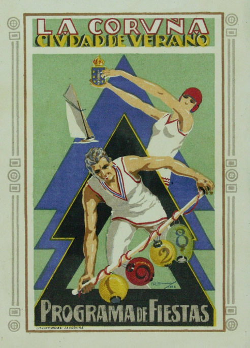 Cartel das Festas da Coruña (1928)