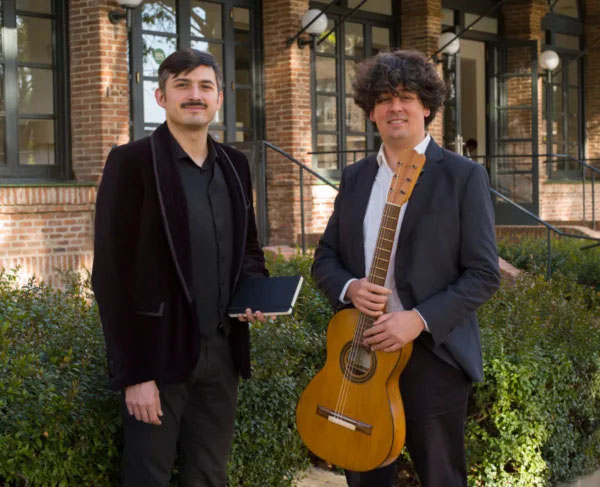 Jonatan Alvarado e Samuel Diz na Residencia de Estudiantes (Madrid)