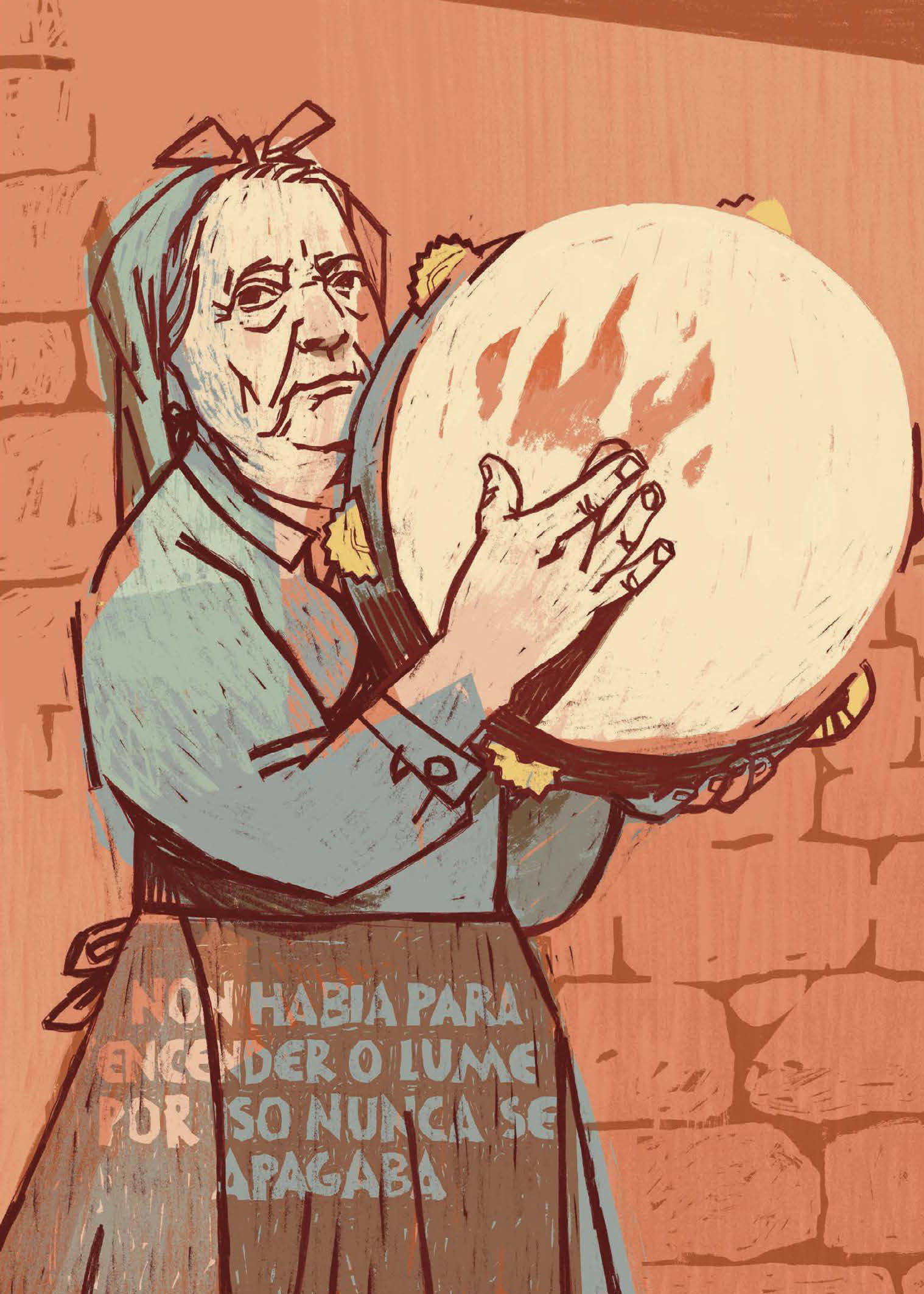 Inés de Naipes. Ilustración: Centola na Cachola