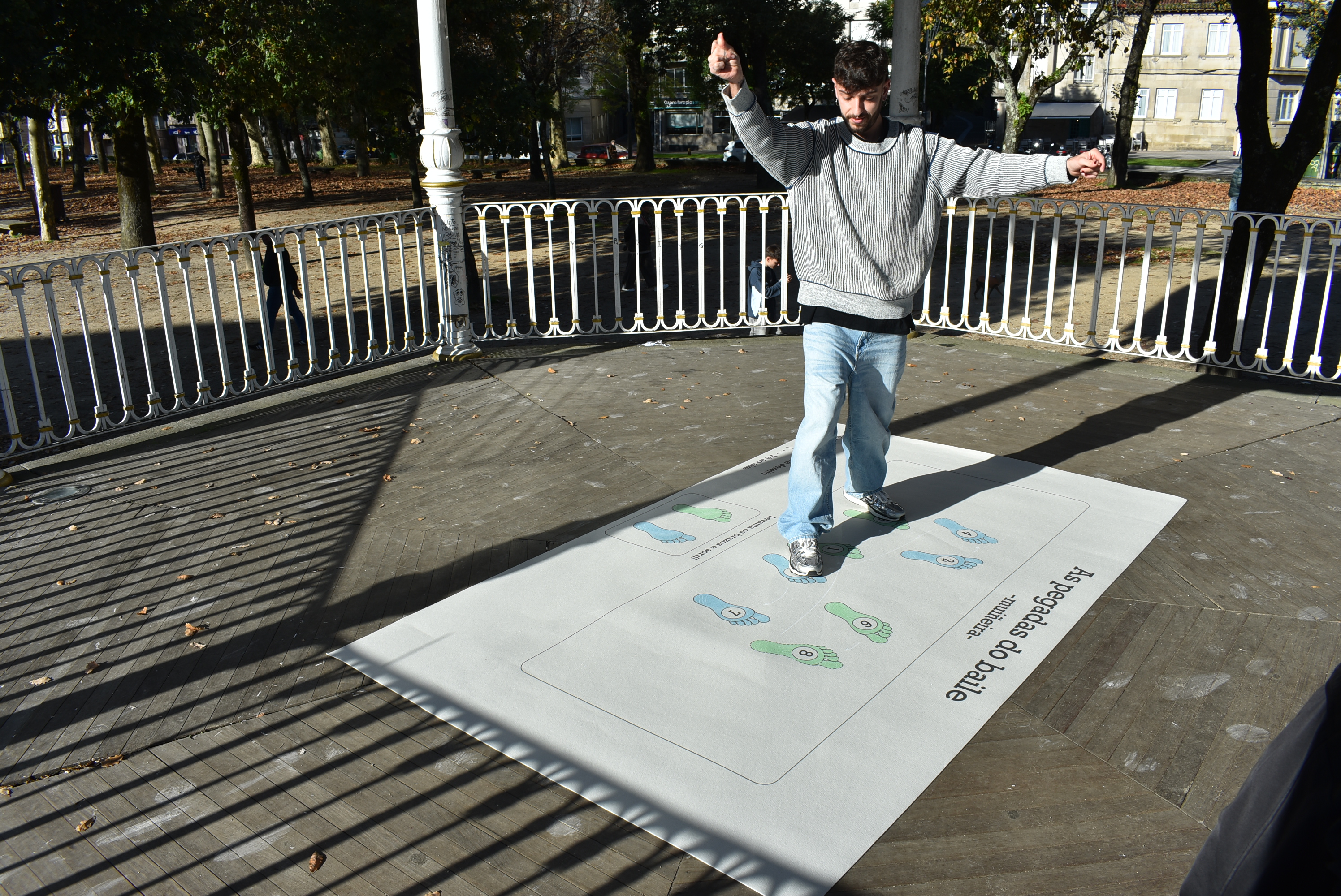 Presentación de As pegadas do baile en Pontevedra. Fonte: Culturgal