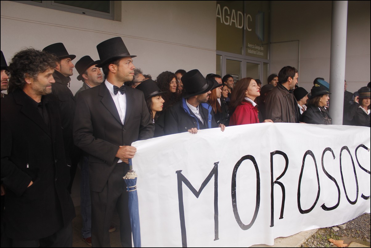 Momento da protesta. Fonte: AAG