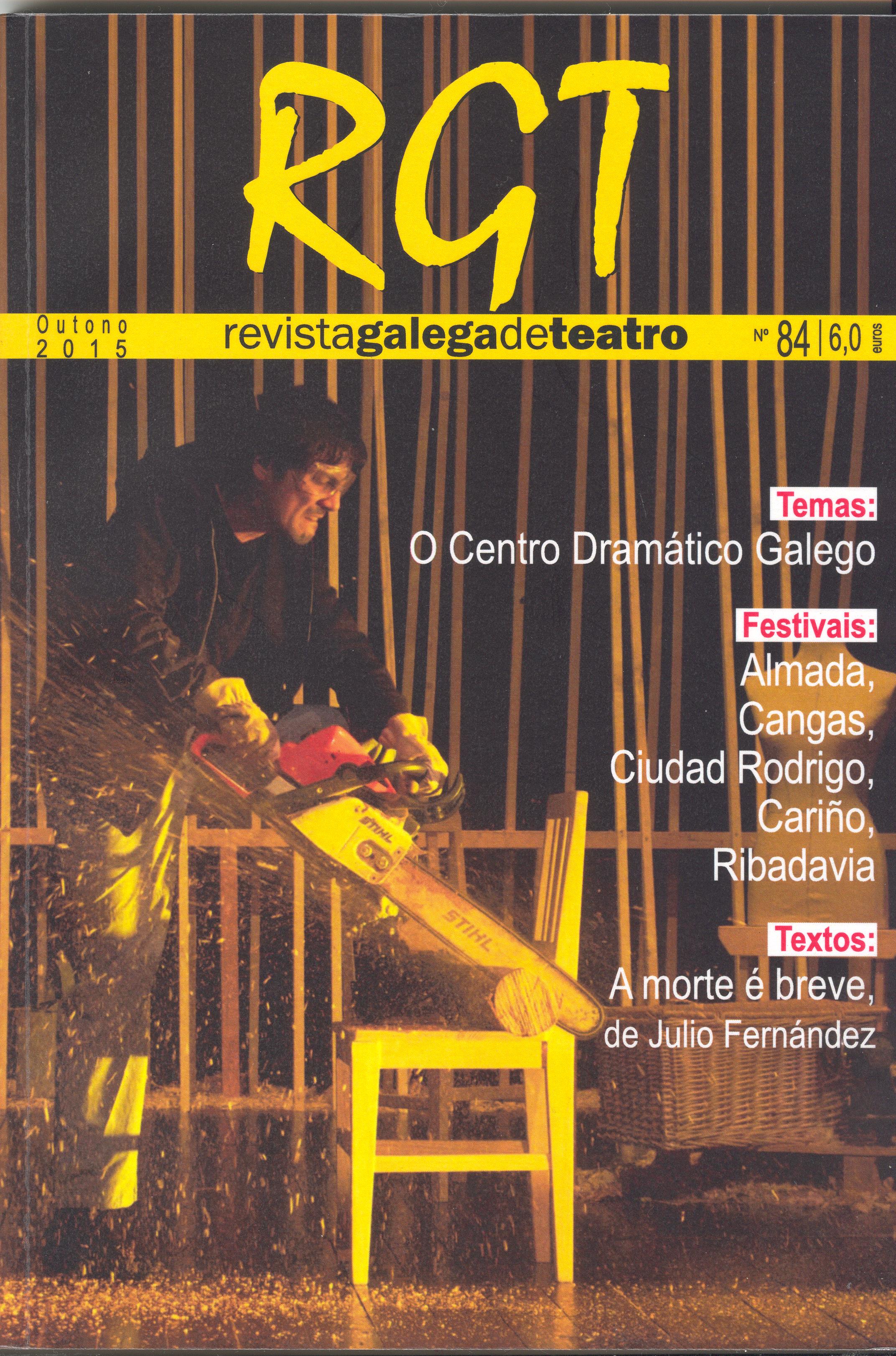 Capa do último número da <i>Revista Galega de Teatro</i>