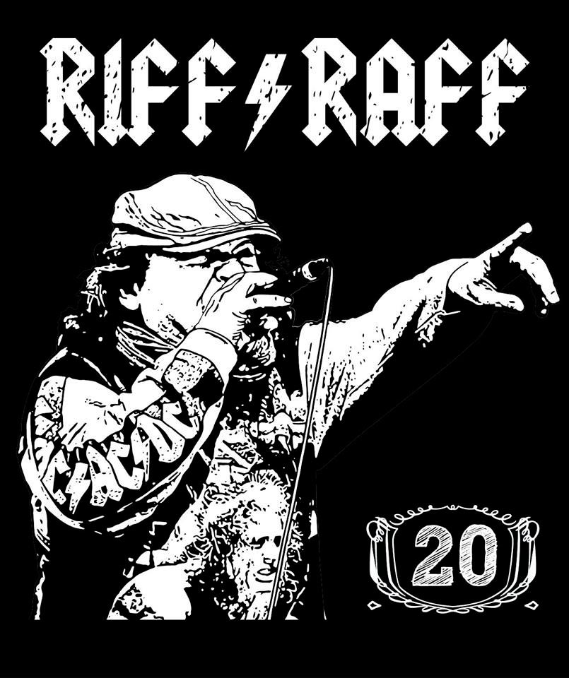 Imaxe promocional de Riff-Raff no seu 20 aniversario con Toñito Pedreira